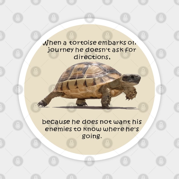 When A Tortoise Embarks On A Journey African Proverb Magnet by taiche